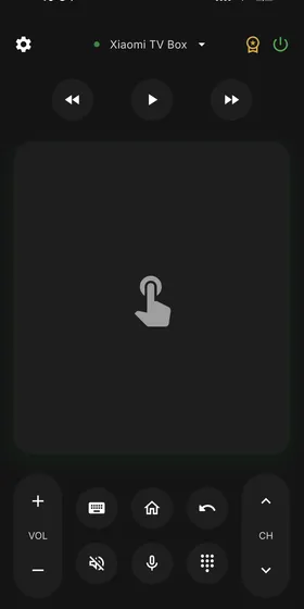 Android TV Remote - Device discovery screen showing nearby Android TV devices